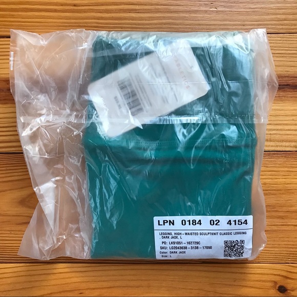 Fabletics Dark Jade SculptKnit Leggings, NWT, L - Picture 12 of 13
